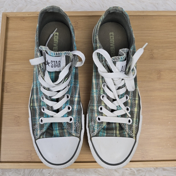 Converse Plaid Low-Top Sneakers - Picture 3 of 13